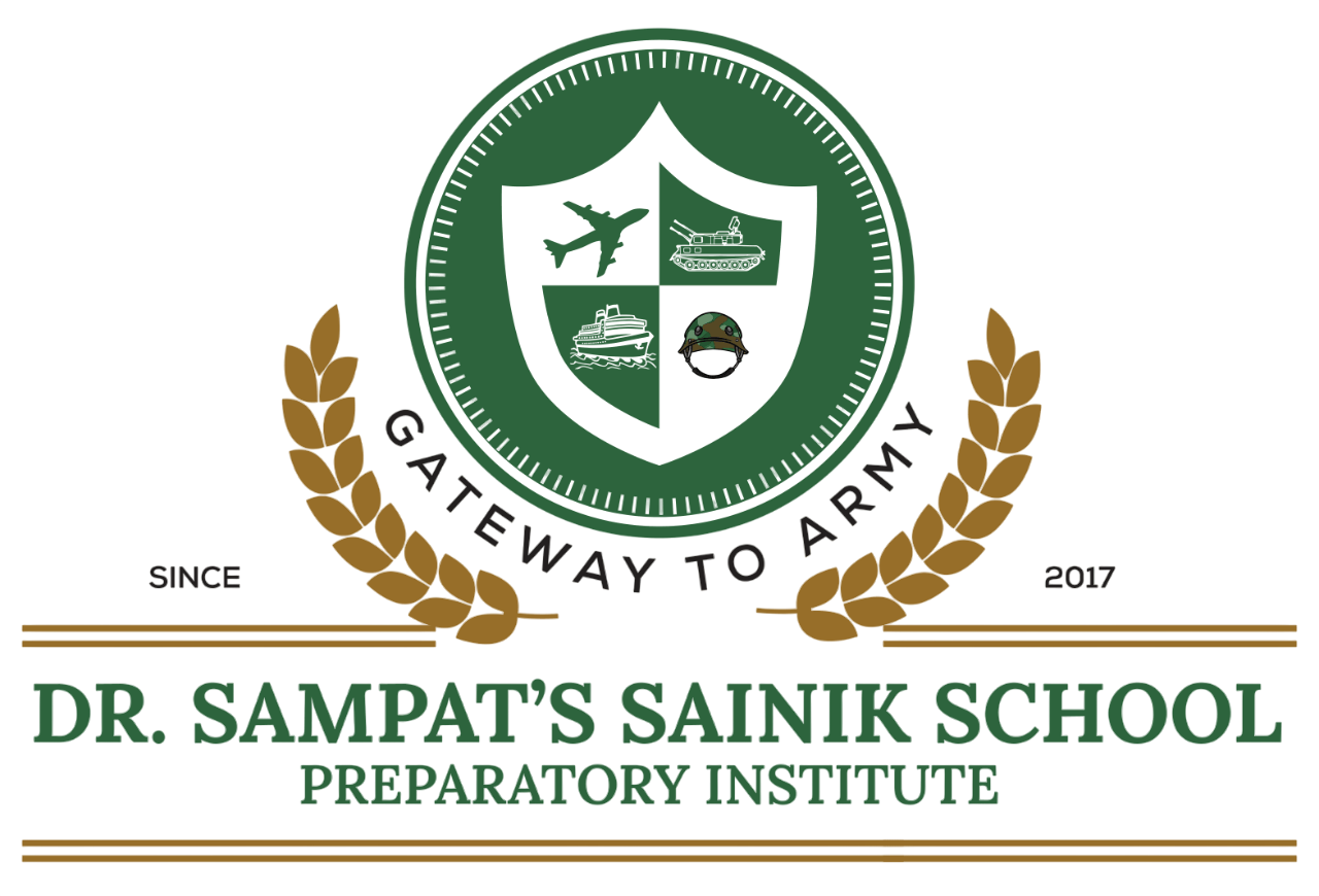 Dr. Sampat Sainik School Logo